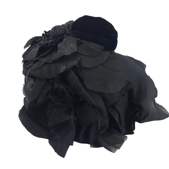 BIANCALANI FIRENZE MADE IN ITALY EXPRESSLY FOR BONWIT TELLER VINTAGE HAT BLACK - Picture 5 of 8